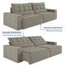 Ver imagem 5 de Sofá Retrátil e Reclinável 4 Lugares 280cm Embaúba Extra CabeCasa MadeiraOriginals