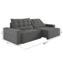 Ver imagem 3 de Sofá Retrátil e Reclinável 4 Lugares 280cm Embaúba Extra CabeCasa MadeiraOriginals