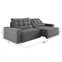 Ver imagem 3 de Sofá Retrátil e Reclinável 4 Lugares 290cm Embaúba Extra CabeCasa MadeiraOriginals