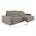 Ver imagem 3 de Sofá Retrátil e Reclinável 4 Lugares 290cm Embaúba Extra CabeCasa MadeiraOriginals