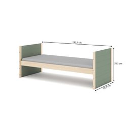Bicama Solteiro Infantil Garden com Grades Casatema - 6