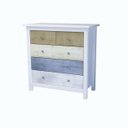 Ver imagem 2 de Cômoda 5 Gavetas em Madeira Maciça Primavera - Branca