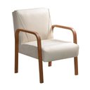 Ver imagem 2 de Kit 4 Poltronas Anita Conjunto Cadeiras Moderna Braço Madeira