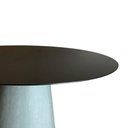 Ver imagem 5 de Mesa de Jantar Cone Oval 160x90 Cm Base Cimento Queimado Tampo Laqueado Preto