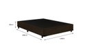 Ver imagem 5 de Cama Box Casal - Tecido Sintético Marrom com Colchão Extra Firme D28 - Suporta 80Kg