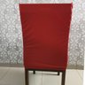 Capas para Cadeiras de Jantar 06 Peças em Malha Gel Lisa - Vermelho - 5