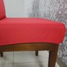 Capas para Cadeiras de Jantar 06 Peças em Malha Gel Lisa - Vermelho - 2
