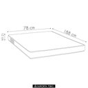 Ver imagem 3 de Colchão Solteiro Light Liso Espuma D23 Viscopoli 78x188x12cm - Ortobom