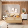 Cama Infantil Montessoriano Casal Lift em Madeira Maciça com Rattan Casatema - 5