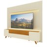 Rack com Painel Ripado para Tv até 85 Polegadas Led Pés Madeira Nobre/infinity 230cm 100% MDF - 7