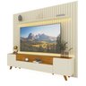 Rack com Painel Ripado para Tv até 85 Polegadas Led Pés Madeira Nobre/infinity 230cm 100% MDF - 6