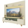 Rack com Painel Ripado para Tv até 85 Polegadas Led Pés Madeira Nobre/infinity 230cm - 7