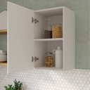 Ver imagem 4 de Armário Aéreo Planejado 1 Porta 40cm Marselha CabeCasa MadeiraOriginals Branco