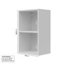 Ver imagem 3 de Armário Aéreo Planejado 1 Porta 40cm Marselha CabeCasa MadeiraOriginals Branco