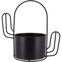 Ver imagem 1 de Garden Cachepô 23x24x13cm Metal Preto Cacto