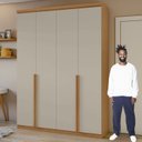 Ver imagem 6 de Conjunto de Guarda-roupa Alonzo e Cômoda da Vinci com Nicho