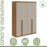 Conjunto de Guarda-roupa Alonzo e Cômoda da Vinci com Nicho - 11