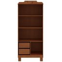 Ver imagem 7 de Guarda Roupa Solteiro com Espelho 2 Portas Aplique Madeira Maciça Lorie F06 Castanho - Lyam Decor