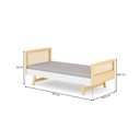 Ver imagem 6 de Cama Infantil Solteiro Montessoriana Lift em Madeira Maciça com Rattan Casatema MadeiraOriginals Bege/Branco/Marrom