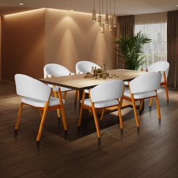 Cadeira de Jantar Essencial Luxo Veludo - 3 Cadeira de Jantar Essencial Luxo Veludo - 3