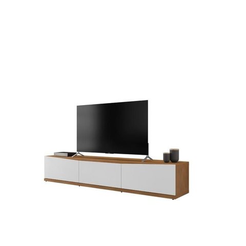 Rack para TV Eros 1,80m Cedro/Branco - Casa D