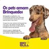 Osso Pet Borracha Maciça, Brinquedo para Pet de Médio Porte - 5