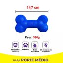 Ver imagem 4 de Osso Pet Borracha Maciça, Brinquedo para Pet de Médio Porte