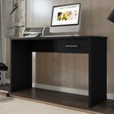 Ver imagem 1 de Mesa para Computador Retangular Palma 1 Gaveta Mdf-mdp 127cm Preto Texturizado