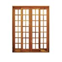 Ver imagem 1 de Portal Correr Quadriculado 4 Folhas Itauba Reto com Fechadura 1,60 X 2,10