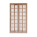 Ver imagem 1 de Portal Correr Quadriculado 4 Folhas Mista Reto com Fechadura 2,00 X 2,10 Rodam