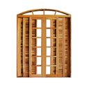 Ver imagem 1 de Portal Correr Veneziana 6 Folhas Itauba em Arco com Fechadua 1,80 x 2,30 Rodam Marrom