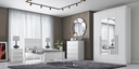 Ver imagem 2 de Guarda Roupa Casal Moderni New 4 Portas 3 Gavetas com Espelho Nh Rei de Casa Neve