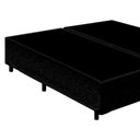 Ver imagem 3 de Cama Box Queen Bipartido Suede Mega Cama Preto 158x198x42cm
