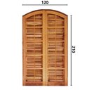 Ver imagem 3 de Porta Balcão Itauba Abrir em Arco 1,20 x 2,10 Rodam Marrom