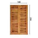 Ver imagem 3 de Porta Balcão Itauba Abrir Reto 1,20 X 2,10 Rodam