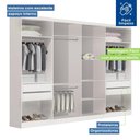 Ver imagem 3 de Closet Casal sem Portas 4 Gavetas Florença Minastex Branco
