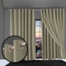 cortina blackout Madrid 8,00 x 2,90 corta luz voal bege - 1