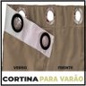 cortina blackout Madrid 8,00 x 2,90 corta luz voal bege - 6