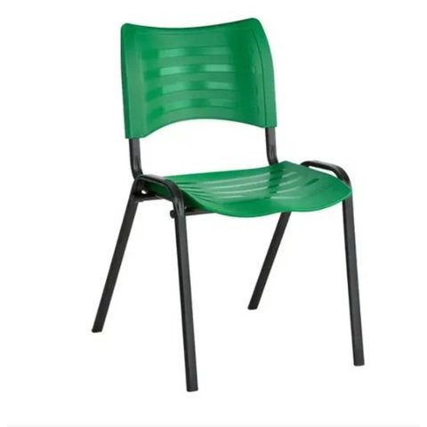 Cadeira Empilhável Fixa para Escritório Verde - Masticmol - 2003