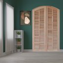 Ver imagem 2 de Porta Balcão Mista Abrir em Arco 1,20 x 2,10 Rodam Marrom