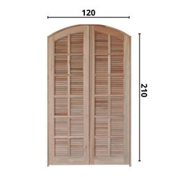 Porta Balcão Mista Abrir em Arco 1,20 X 2,10 Rodam - 3