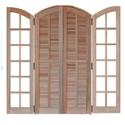 Porta Balcão Mista Abrir em Arco 1,20 X 2,10 Rodam - 1