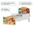 Ver imagem 3 de Cama Infantil Bichinhos com Colchão Mini Cama MDF Branco Cambel Móveis