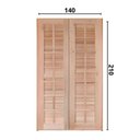 Ver imagem 3 de Porta Balcão Mista Abrir Reto 1,40 X 2,10 Rodam