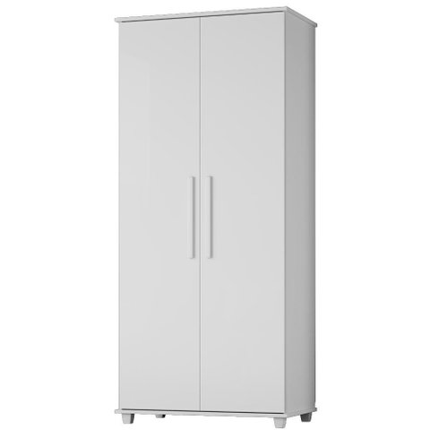Guarda Roupa Multiuso 2 Portas 189x82 cm Portugal Branco Rudk