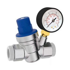 Válvula Redutora de Pressão com Manômetro 3/4