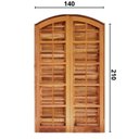 Ver imagem 3 de Porta Balcão Itauba Abrir em Arco 1,40 X 2,10 Rodam