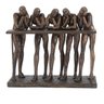 Escultura Decorativa em Resina Cobre Envelhecido 24cm Na0924 Btc - 1