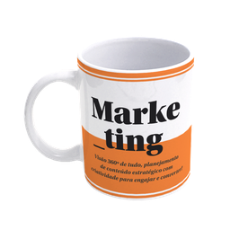 Caneca De Porcelana Profissões - Marketing - 2 Caneca De Porcelana Profissões - Marketing - 2