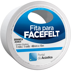 Fita para Facefelt 40mm X 15 Mm - Branca